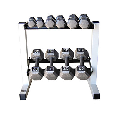 CAP Barbell 150 lb Cast Iron Hex Dumbbell Set with Rack